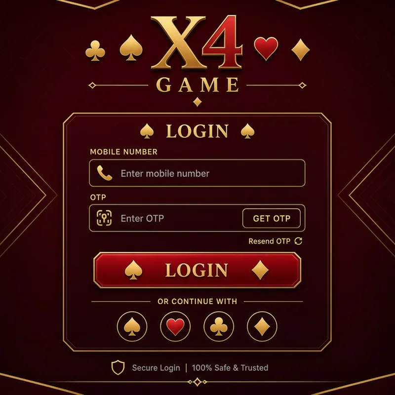 X4 Game X4 Game login screen India